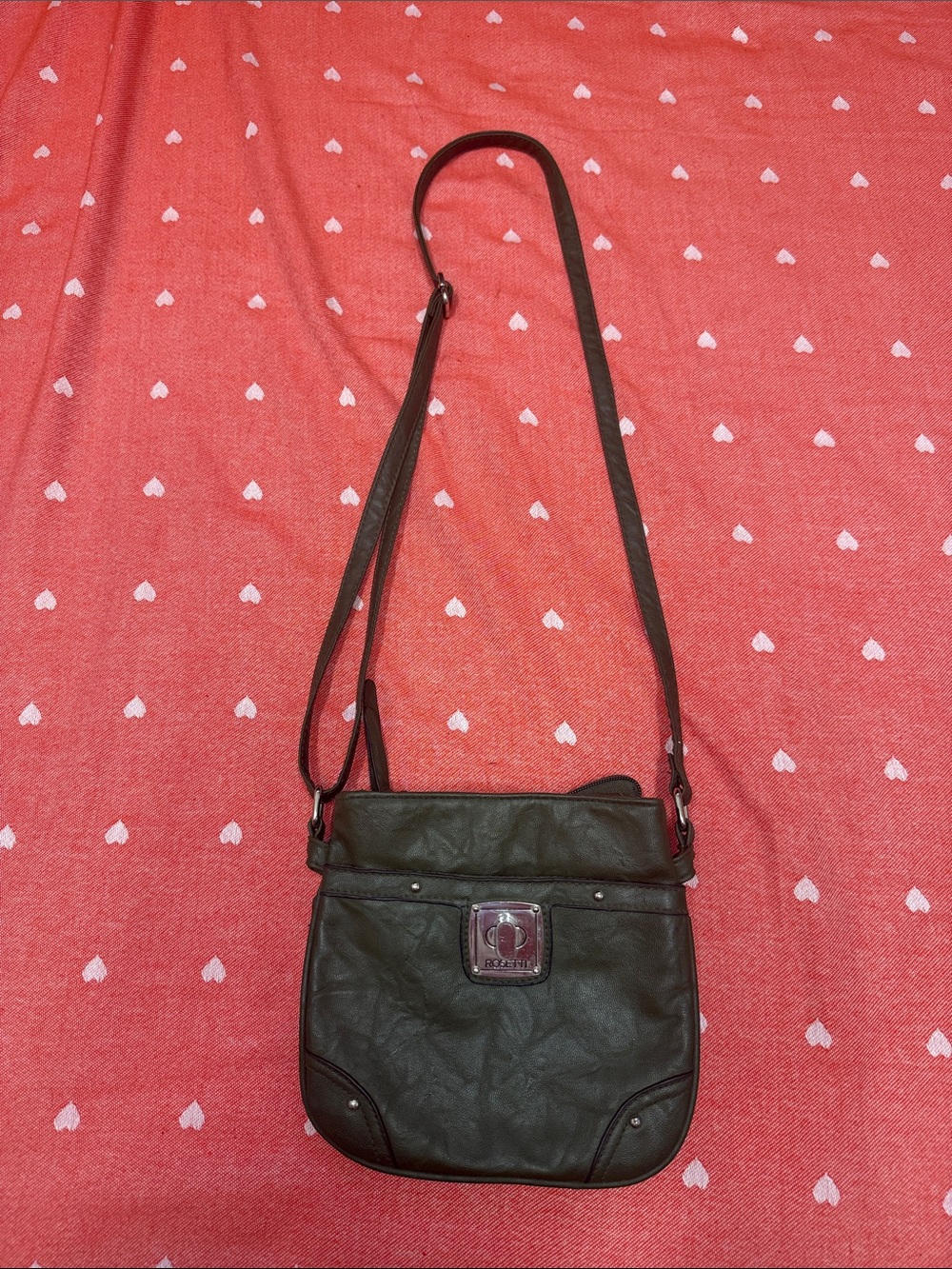 Dark Green Rosetti Crossbody Purse
